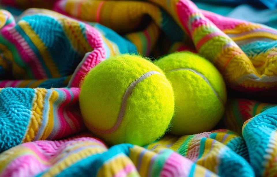 Tennis balls in dryer Earth Breeze